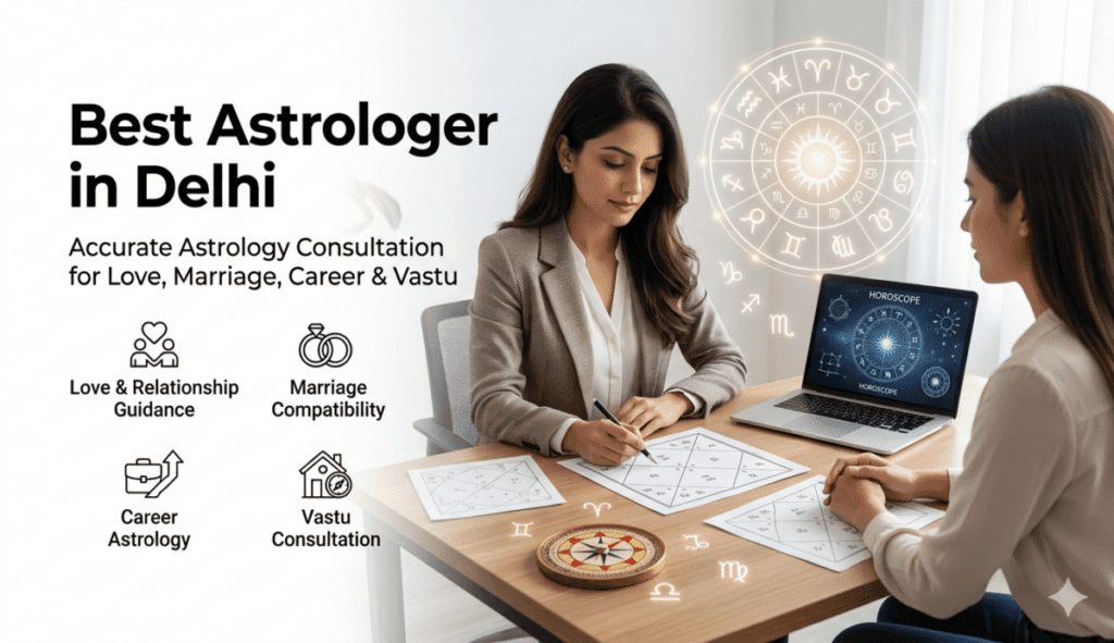 Looking for the best astrologer in Delhi? Get expert astrology consultation for love, marriage, career, and vastu guidance with accurate...